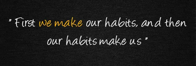 we make our habits