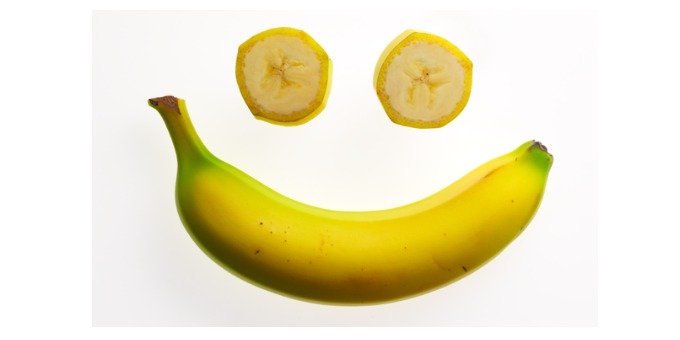 banana e sorriso