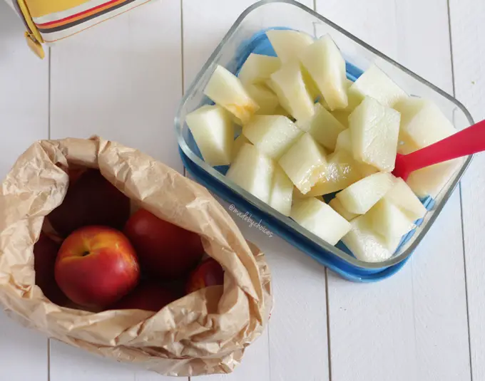 fruta para a praia