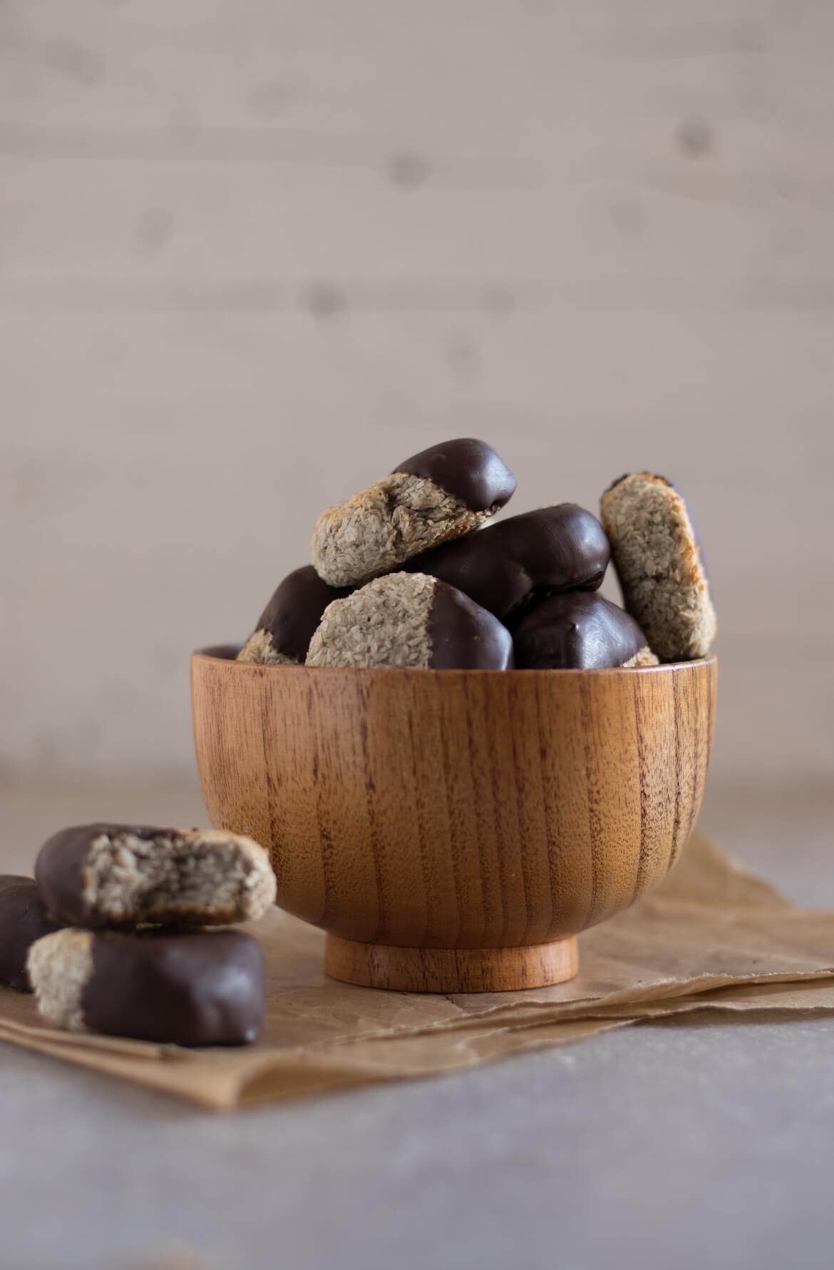Bolachas de coco e banana (apenas 3 ingredientes)