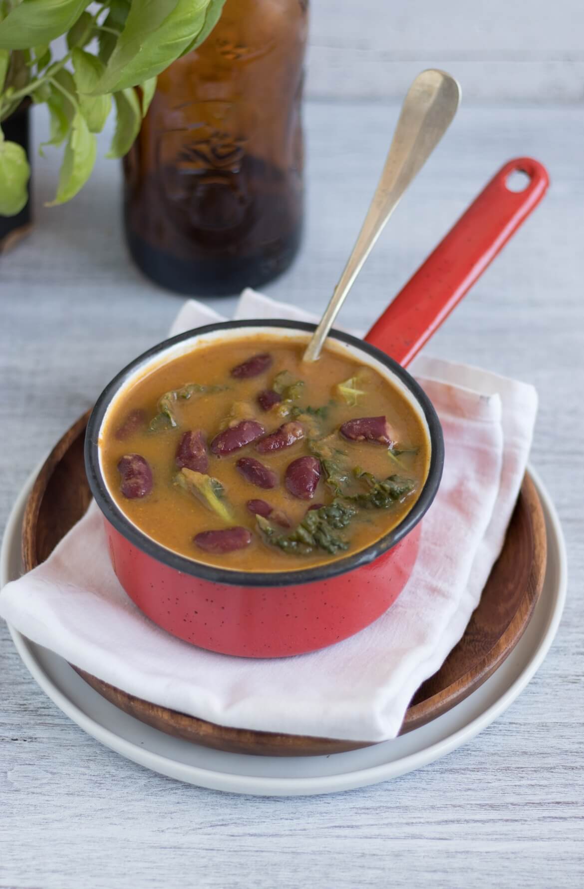 Sopa de feijão e couve (receita base sem batata)
