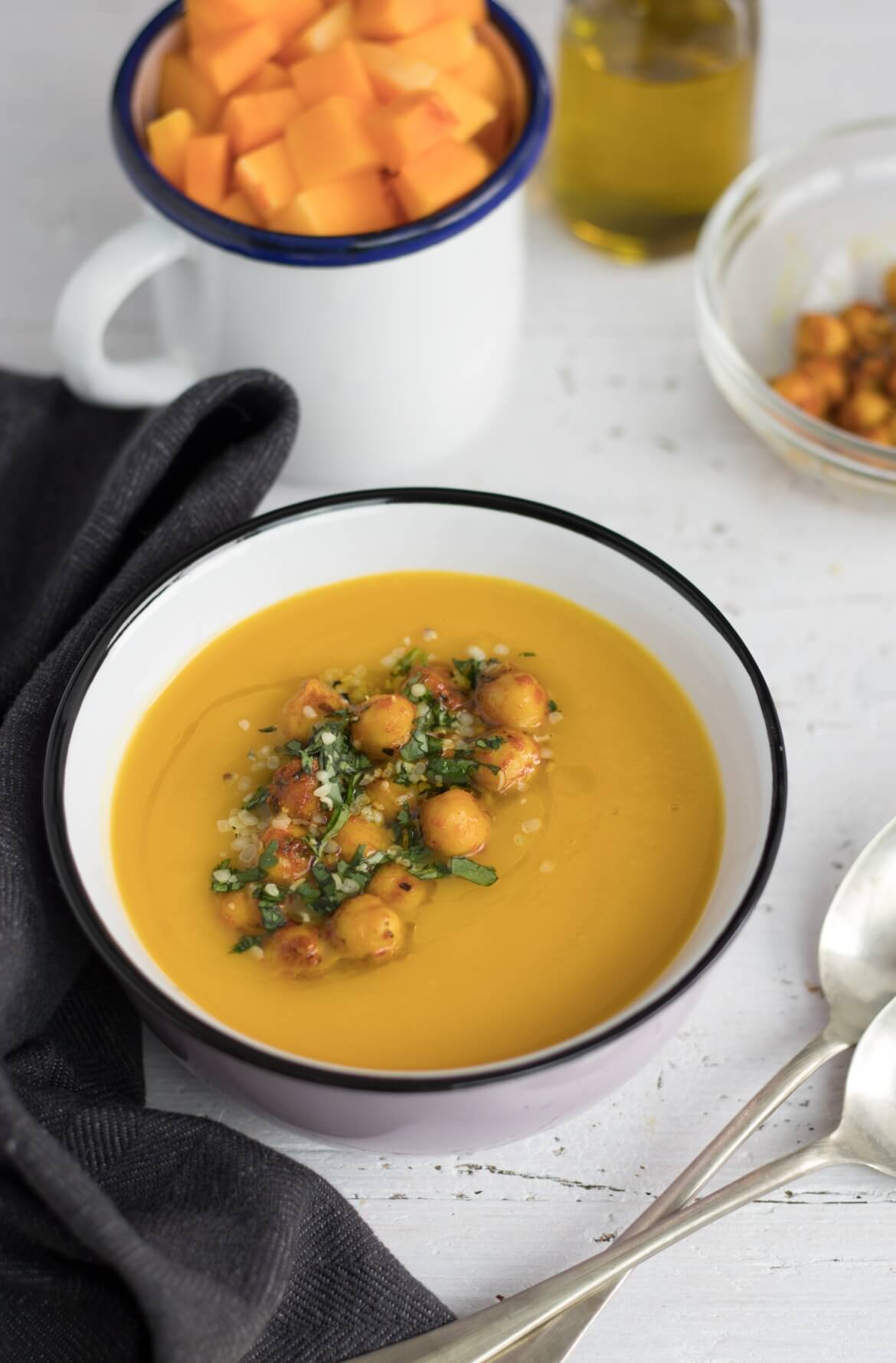 Sopa de abóbora cremosa