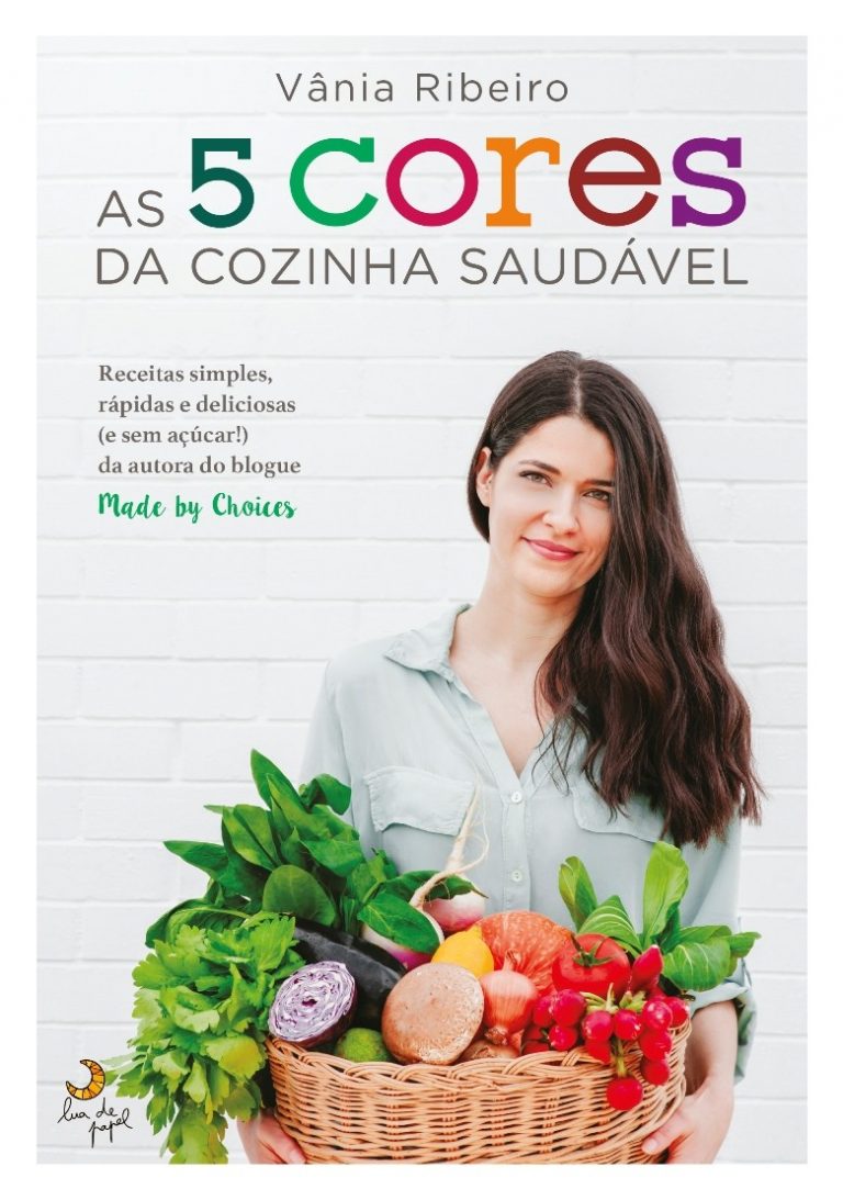 Capa do livro as 5 cores da cozinha saudável de Vânia Ribeiro