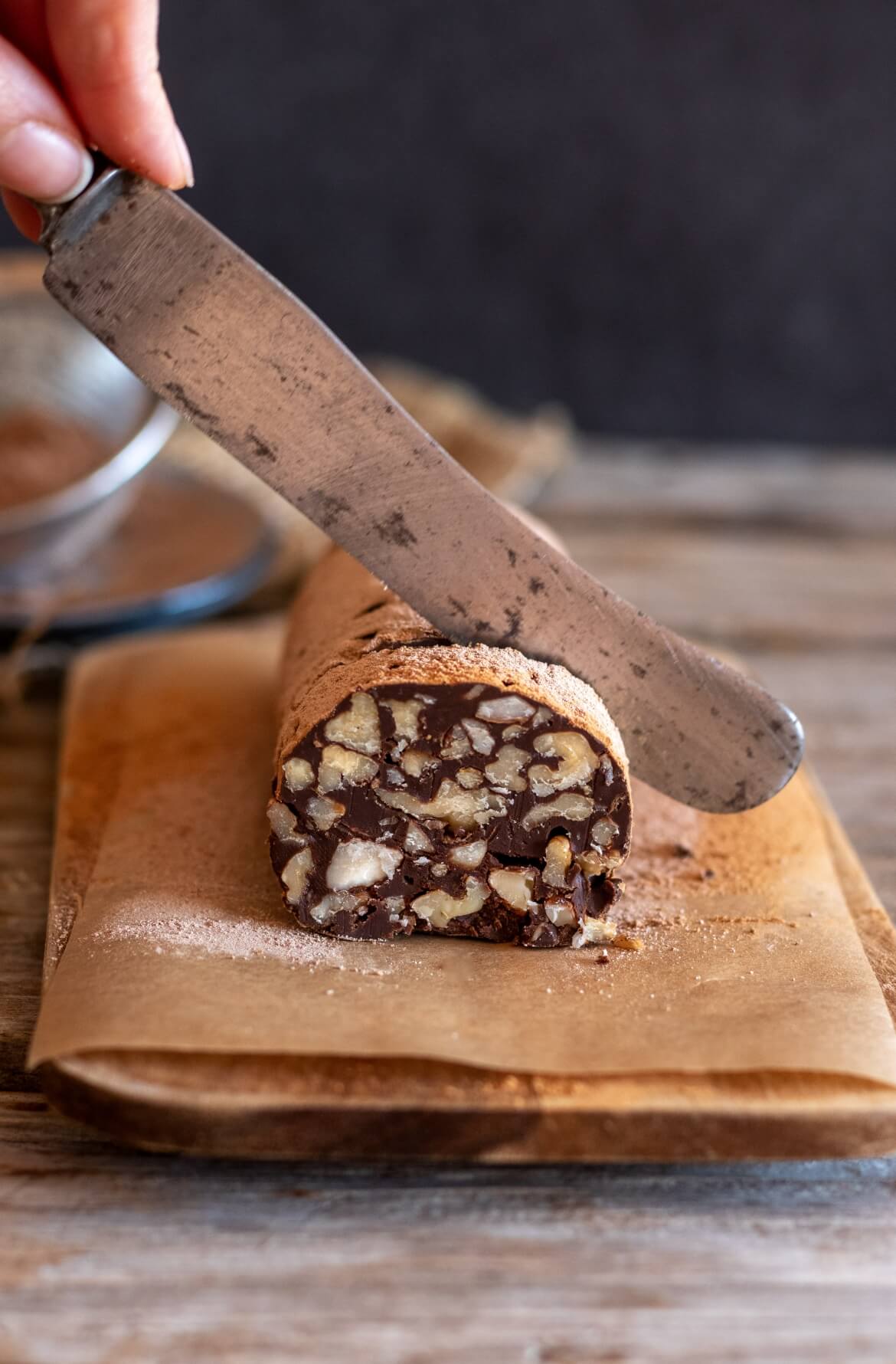 Salame au chocolate (numa versão mais saudável)