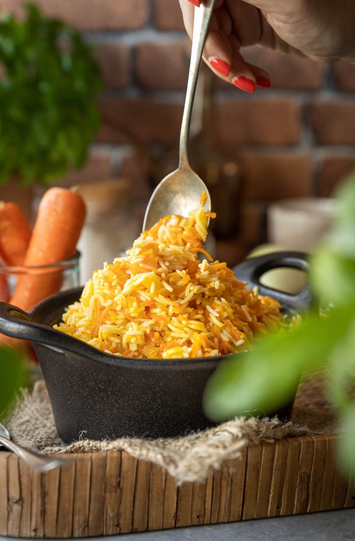 Como fazer arroz de cenoura