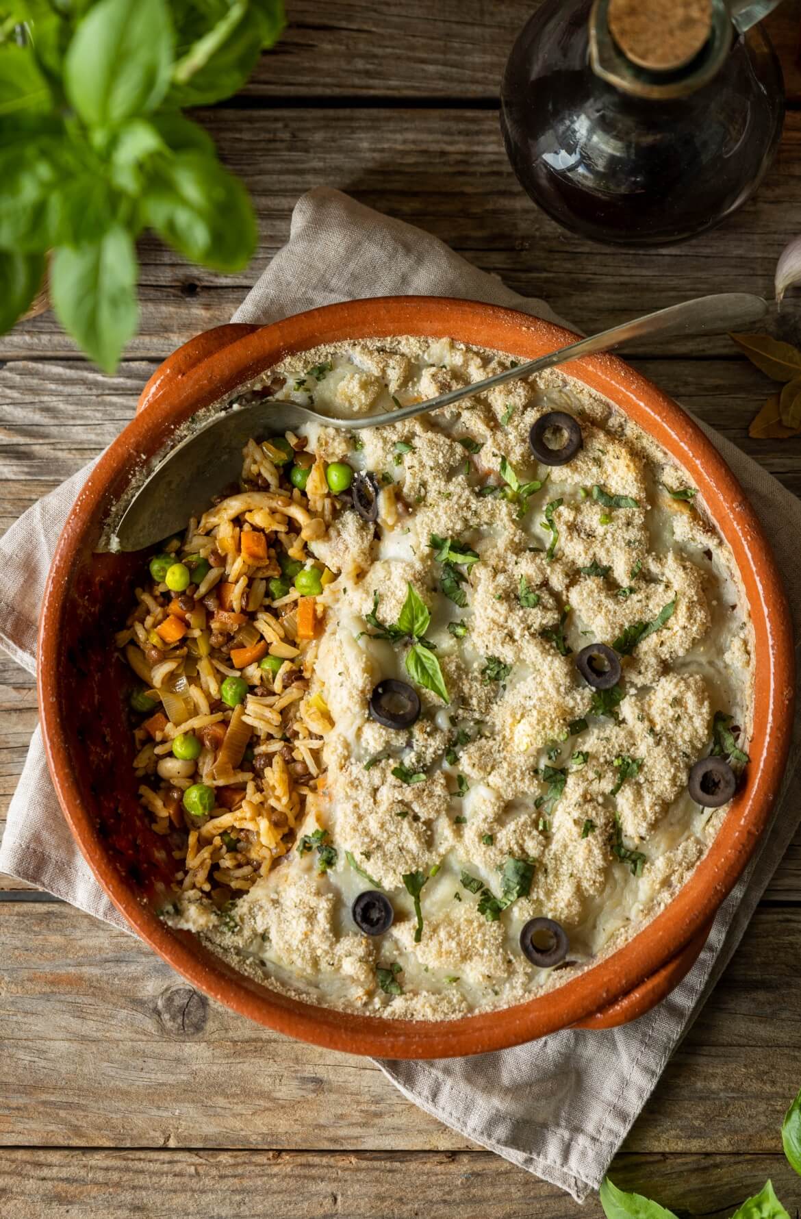 Arroz de forno vegetariano